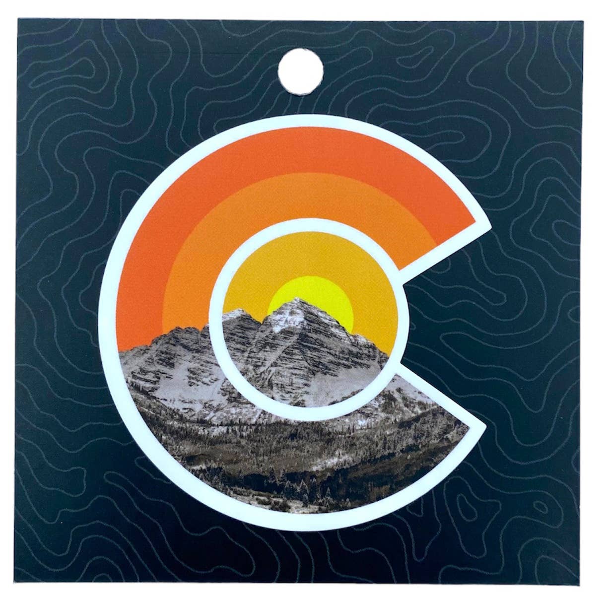 Colorado Retro Peak Sticker