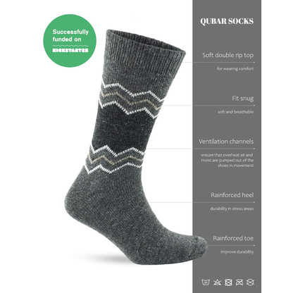 Alpaca Socks ZigZag