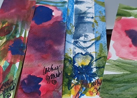 Hand Painted Bookmarks