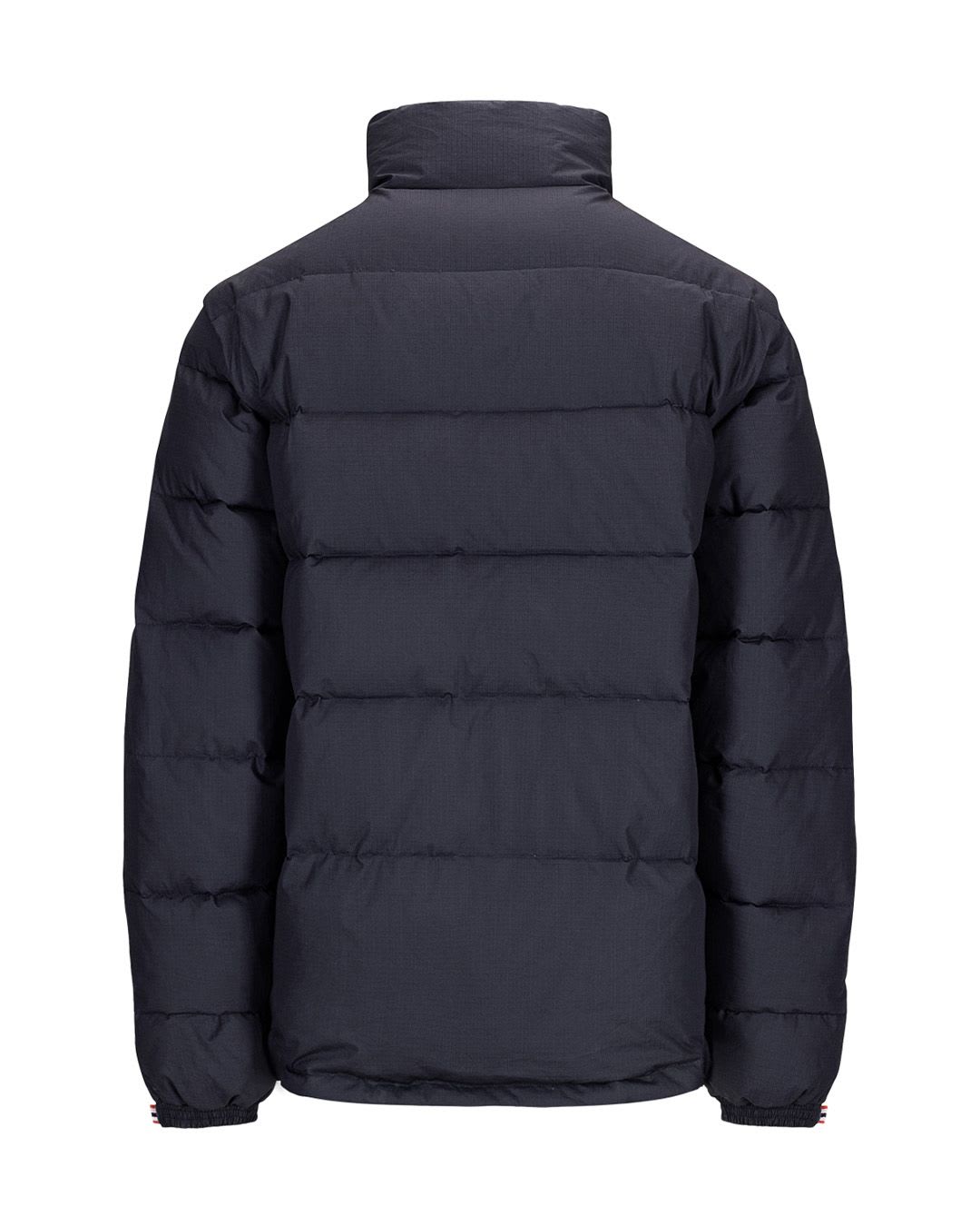 Men's Black Sherpa-Lined Hooded Puffer Jacket | Winter Down Wear