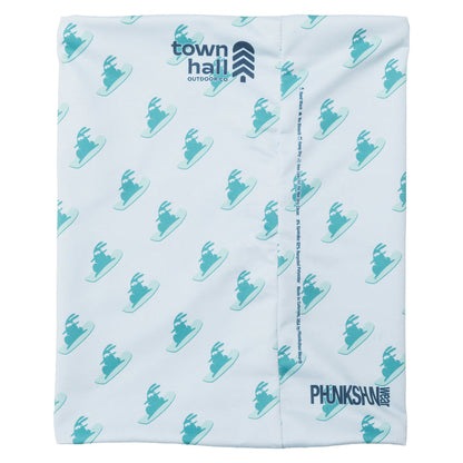 Ski and Ride Bunny Double Wall Neck Gaiter Teal