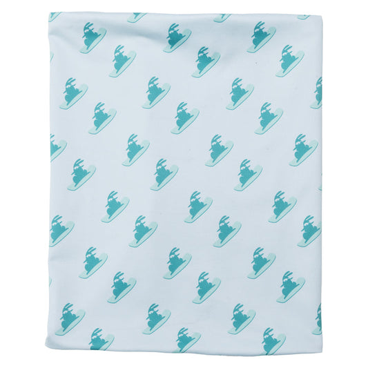 Ski and Ride Bunny Double Wall Neck Gaiter Teal