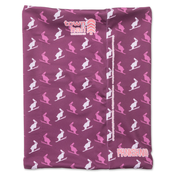 Ski and Ride Bunny Double Wall Neck Gaiter Magenta