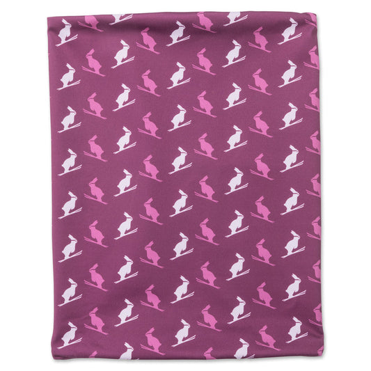 Ski and Ride Bunny Double Wall Neck Gaiter Magenta