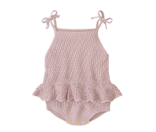 Organic Baby Knitted Summer Romper