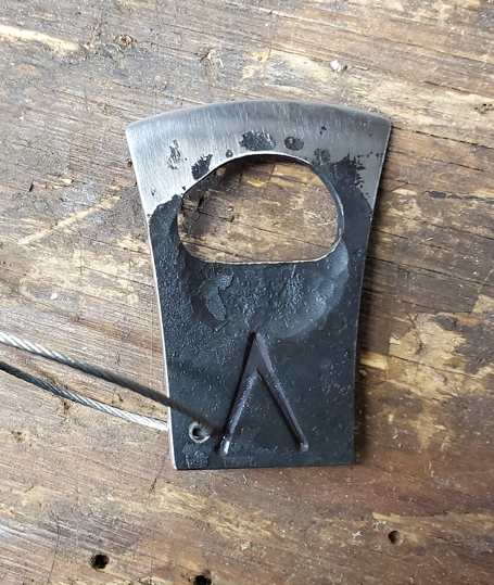 Hand Forged, Axe-Shaped Bottle Opener