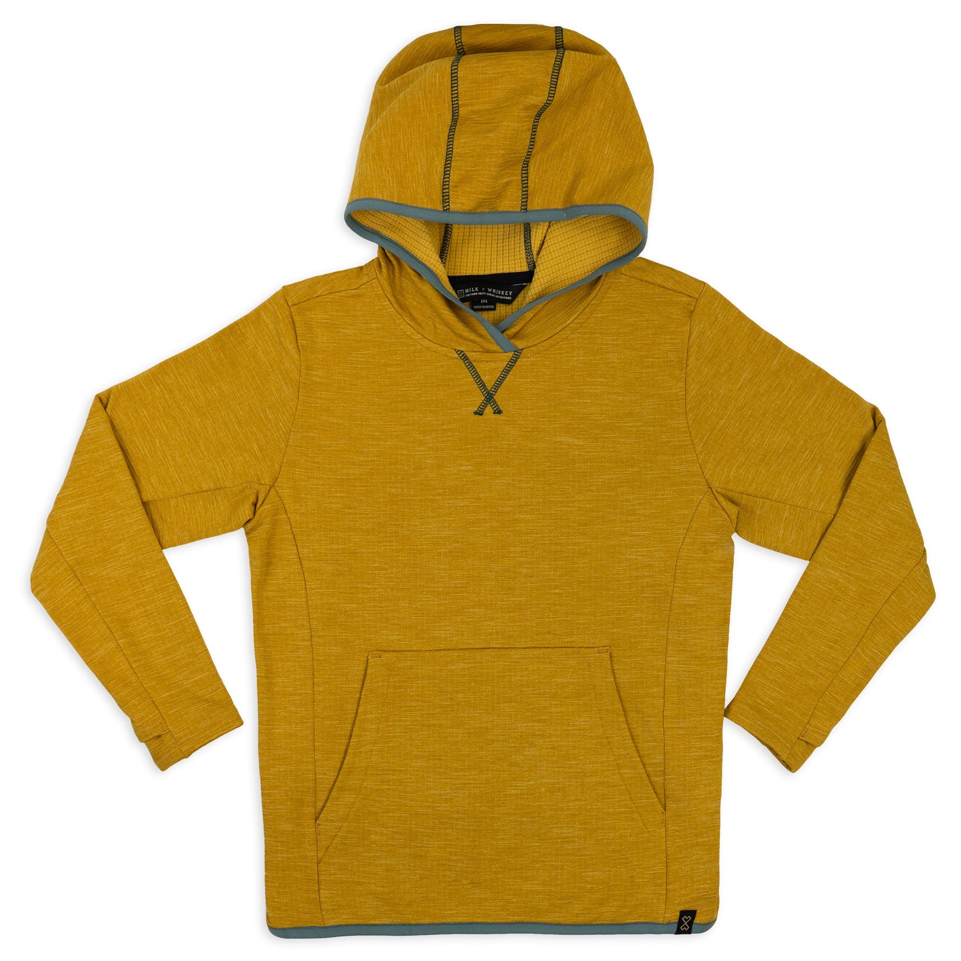 TUMBLER - Youth Mid Weight Grid Fleece Hoodie - MUSTARD